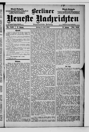 Berliner Neueste Nachrichten vom 09.07.1909