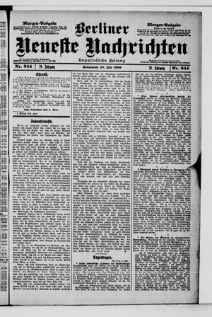 Berliner Neueste Nachrichten vom 10.07.1909