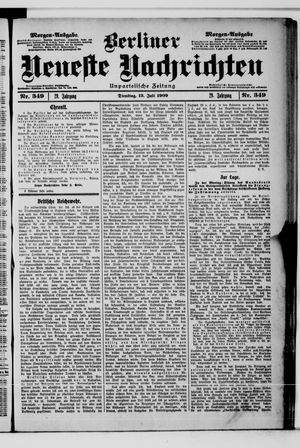 Berliner Neueste Nachrichten vom 13.07.1909
