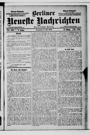 Berliner Neueste Nachrichten vom 17.07.1909