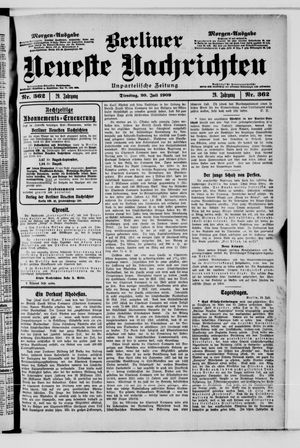 Berliner Neueste Nachrichten vom 20.07.1909