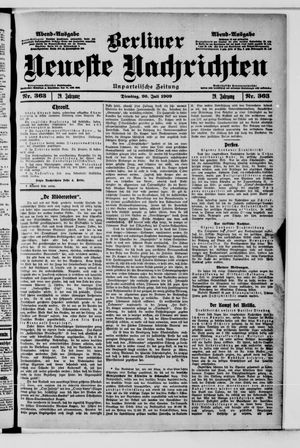Berliner Neueste Nachrichten vom 20.07.1909