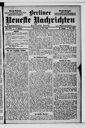 Berliner Neueste Nachrichten vom 24.07.1909