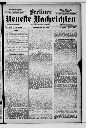 Berliner Neueste Nachrichten vom 29.07.1909