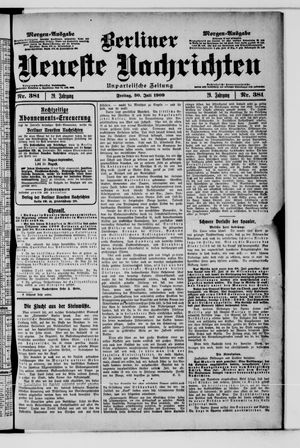 Berliner Neueste Nachrichten vom 30.07.1909
