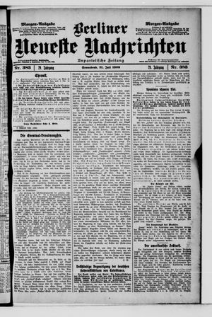 Berliner Neueste Nachrichten vom 31.07.1909