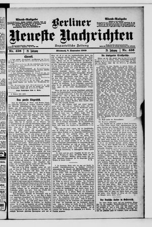 Berliner Neueste Nachrichten on Sep 8, 1909