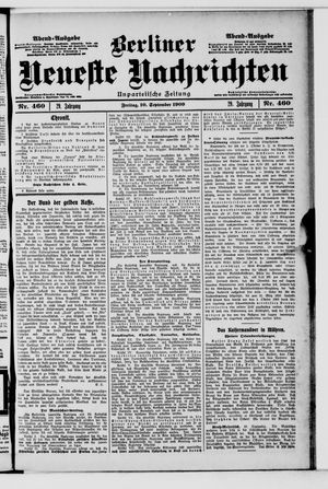 Berliner Neueste Nachrichten vom 10.09.1909