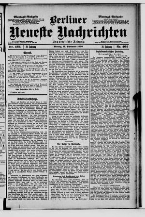 Berliner Neueste Nachrichten vom 13.09.1909