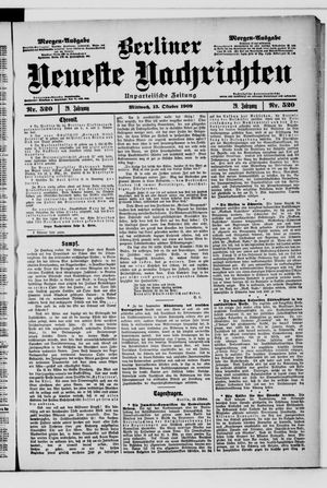 Berliner Neueste Nachrichten vom 13.10.1909