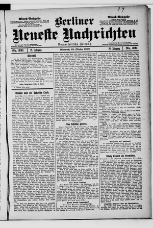 Berliner Neueste Nachrichten vom 13.10.1909