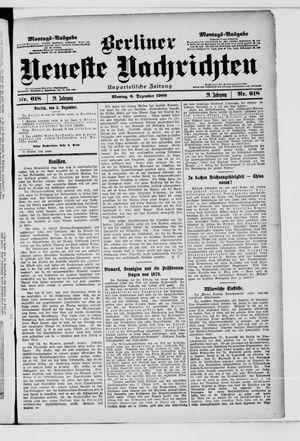 Berliner Neueste Nachrichten vom 06.12.1909