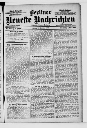 Berliner Neueste Nachrichten vom 10.12.1909