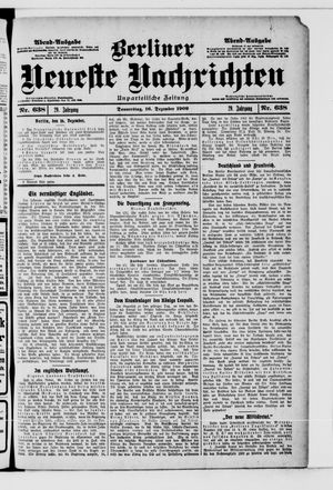 Berliner Neueste Nachrichten vom 16.12.1909