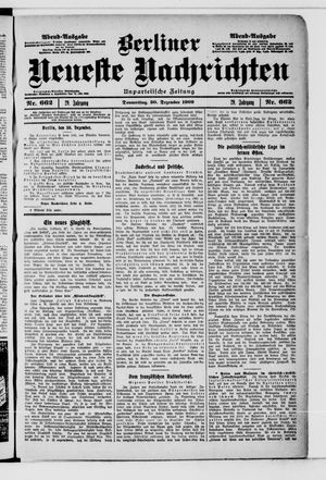 Berliner Neueste Nachrichten vom 30.12.1909