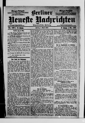 Berliner neueste Nachrichten vom 01.04.1910