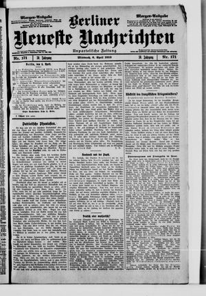 Berliner neueste Nachrichten on Apr 6, 1910