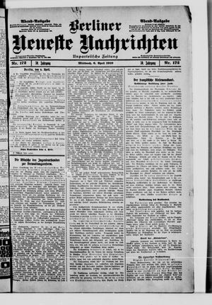 Berliner Neueste Nachrichten vom 06.04.1910