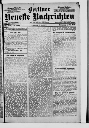Berliner neueste Nachrichten vom 07.04.1910