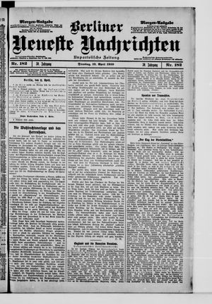 Berliner Neueste Nachrichten on Apr 12, 1910