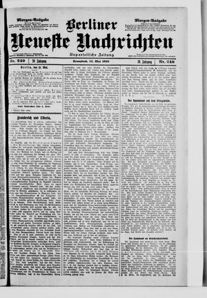 Berliner Neueste Nachrichten vom 14.05.1910