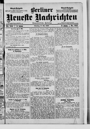 Berliner Neueste Nachrichten vom 17.05.1910
