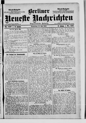 Berliner Neueste Nachrichten vom 19.05.1910