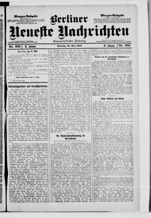 Berliner Neueste Nachrichten vom 22.05.1910