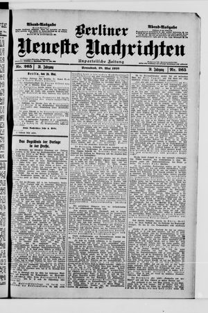 Berliner Neueste Nachrichten vom 28.05.1910