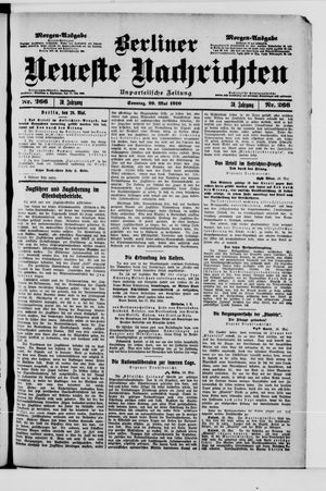 Berliner Neueste Nachrichten vom 29.05.1910