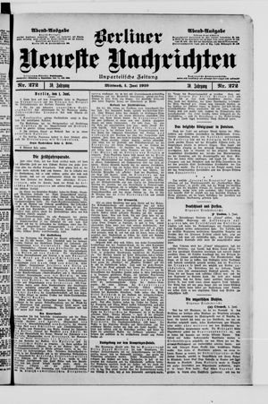 Berliner Neueste Nachrichten vom 01.06.1910