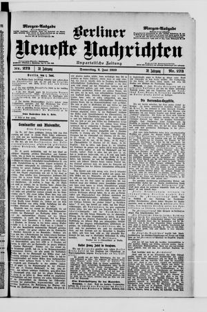 Berliner Neueste Nachrichten vom 02.06.1910