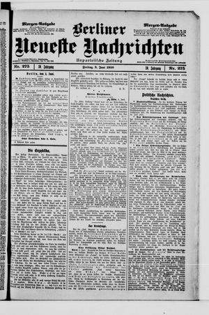 Berliner Neueste Nachrichten vom 03.06.1910