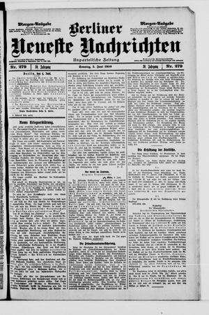 Berliner Neueste Nachrichten vom 05.06.1910
