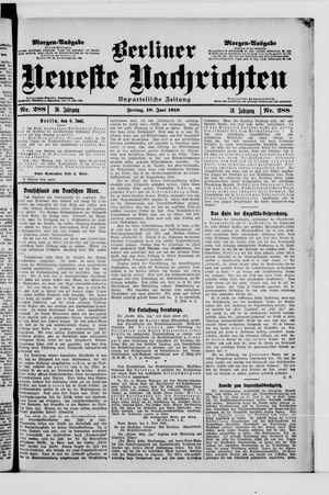 Berliner Neueste Nachrichten vom 10.06.1910