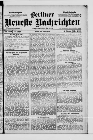 Berliner Neueste Nachrichten vom 10.06.1910