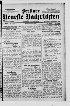Berliner Neueste Nachrichten vom 13.06.1910