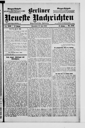 Berliner Neueste Nachrichten vom 18.06.1910
