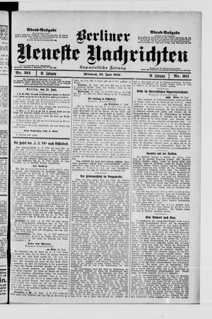 Berliner Neueste Nachrichten vom 22.06.1910