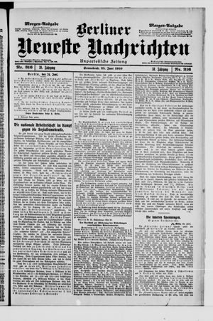 Berliner Neueste Nachrichten vom 25.06.1910