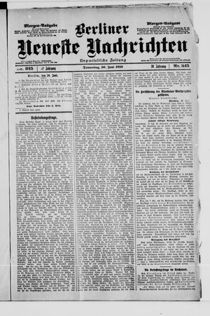 Berliner Neueste Nachrichten vom 30.06.1910