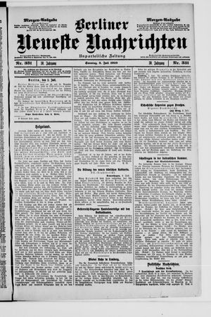 Berliner Neueste Nachrichten vom 03.07.1910