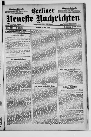 Berliner Neueste Nachrichten vom 04.07.1910