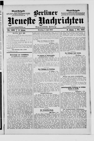 Berliner Neueste Nachrichten vom 05.07.1910