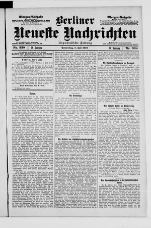 Berliner Neueste Nachrichten vom 07.07.1910