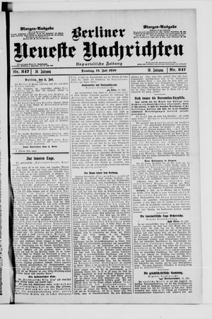 Berliner Neueste Nachrichten vom 12.07.1910