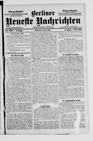 Berliner Neueste Nachrichten vom 13.07.1910