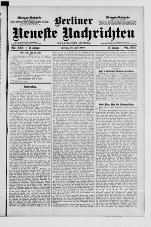 Berliner Neueste Nachrichten vom 15.07.1910