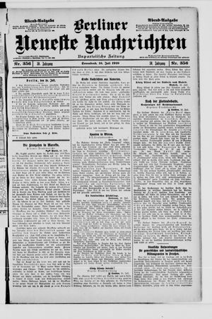 Berliner Neueste Nachrichten vom 16.07.1910