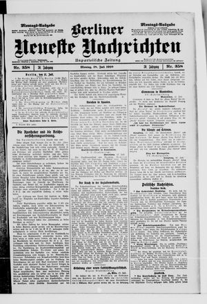 Berliner Neueste Nachrichten on Jul 18, 1910